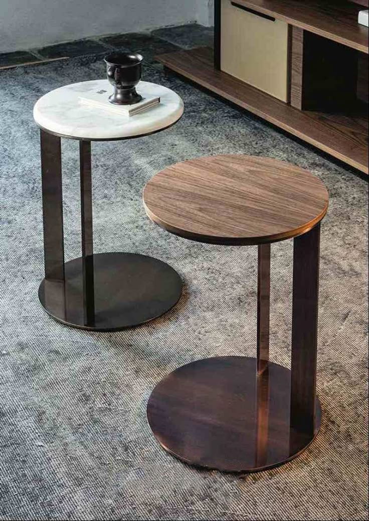 Abaco Minimalist Circular Side Table