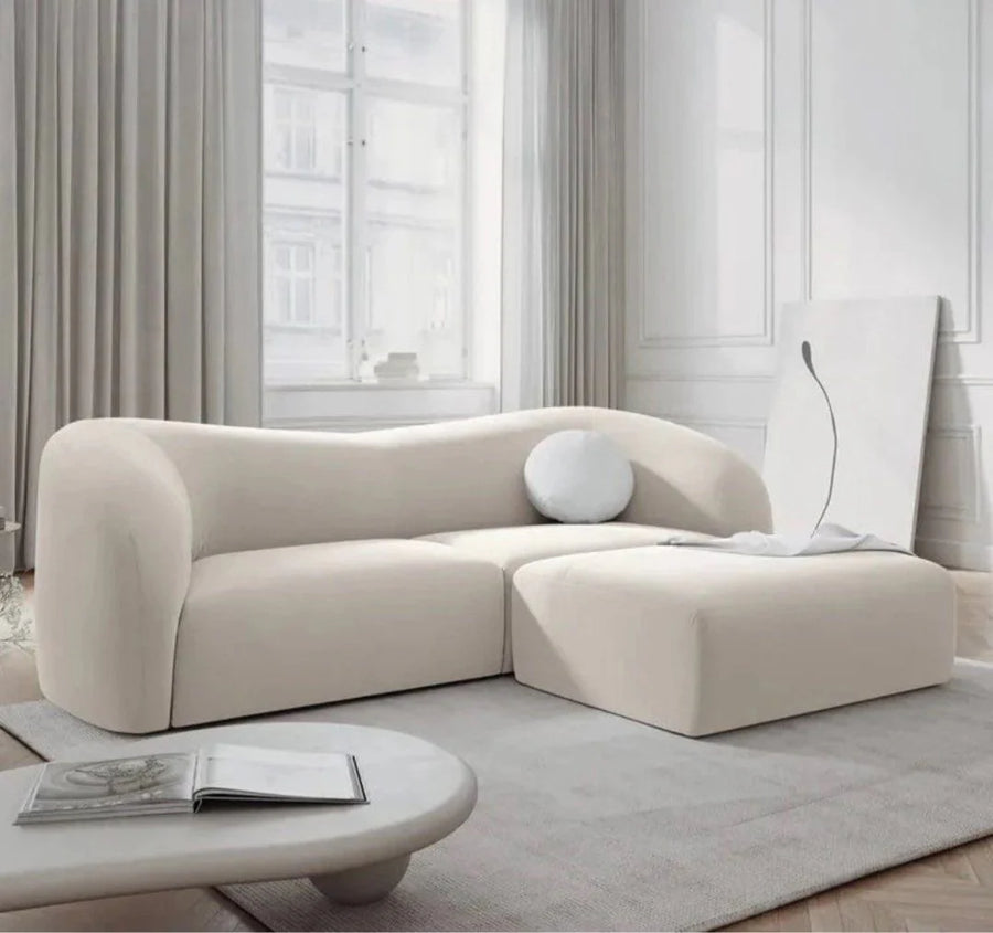 Curved Organic Silhouette Sofa