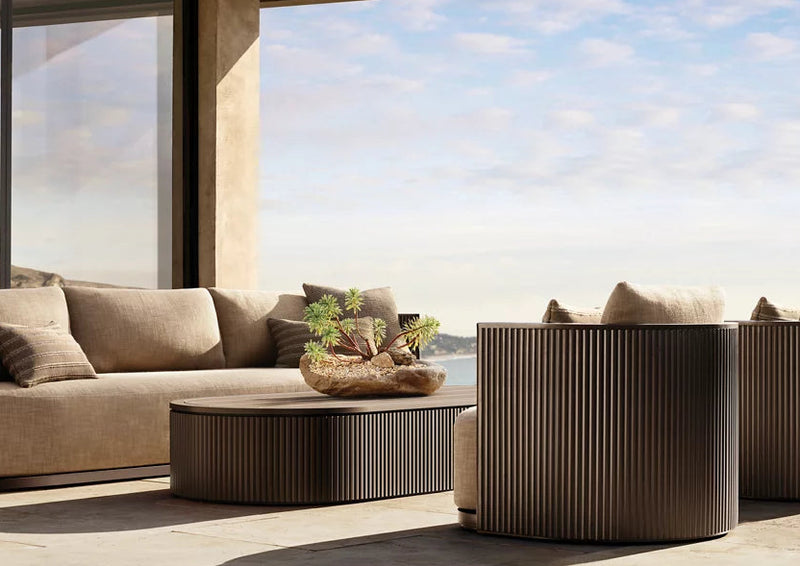 Powder coated aluminium furniture by Marcelina