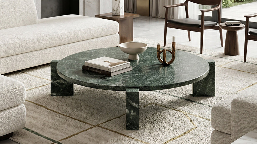Verde Guatemala Low Round Coffee Table - View 3
