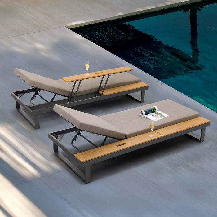 Modern Poolside Sun Lounger - Main View