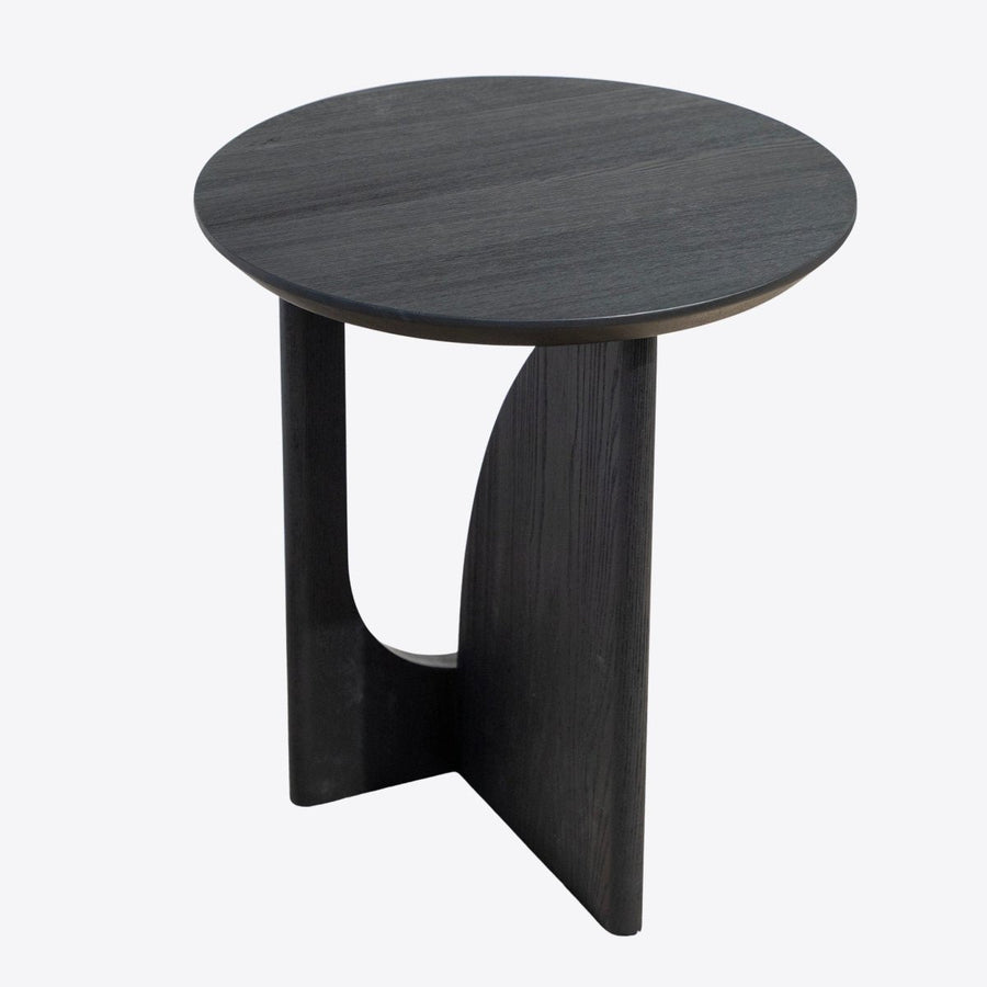 Sculpted Noir Side Table - View 1