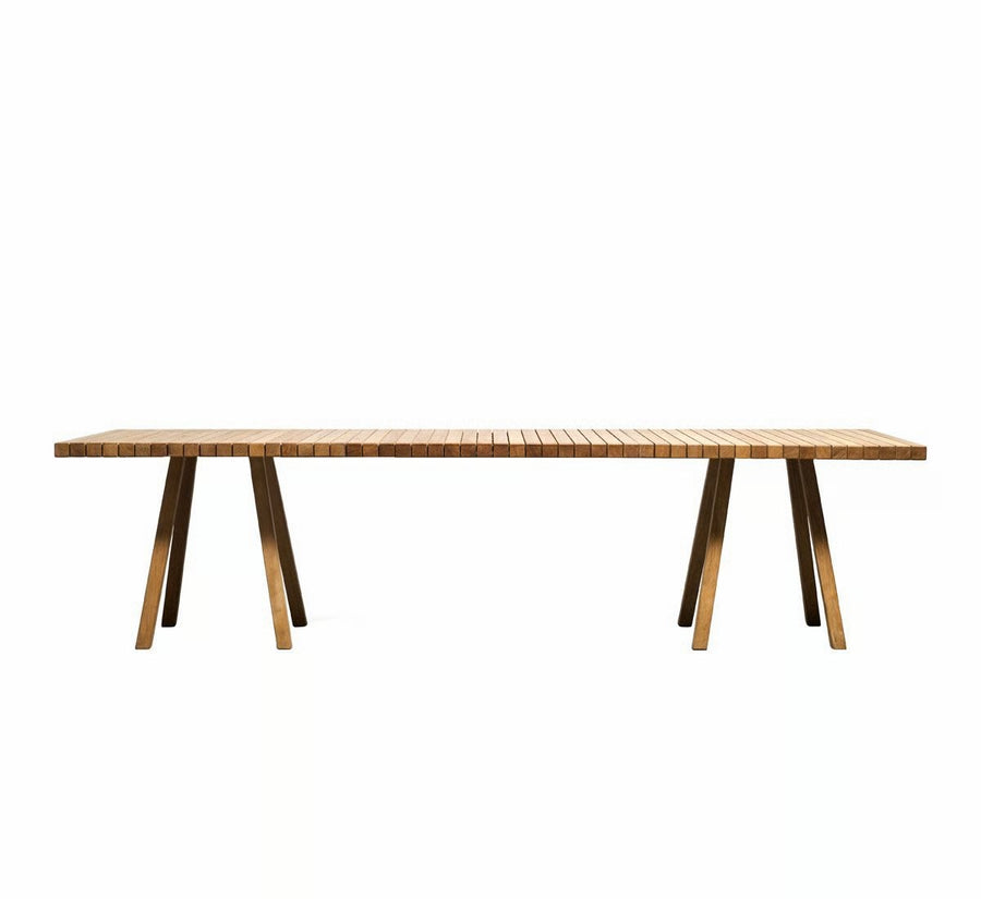 Modern Outdoor Teak Dining Table - Main View