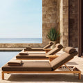 Modern Teak Sun Lounger - Main View