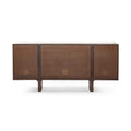 Mid-Century Modern Rattan Sideboard - Lifestyle Setting