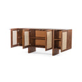 Mid-Century Modern Rattan Sideboard - Detail View