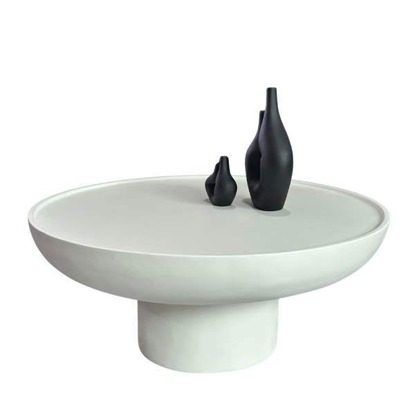 Mesa de centro contemporánea de microcemento: minimalismo moderno