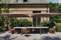 Modern Aluminum Outdoor Dining Set - Side View