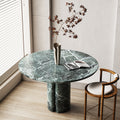 Marble Coffee Table with Hollow Concave Line Legs - View 6