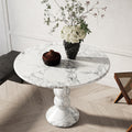 Marble Coffee Table with 4 Round Stacked Legs - View 7