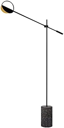 Lampada da terra moderna con paralume diviso a globo: arte futuristica