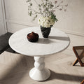 Marble Coffee Table with 4 Round Stacked Legs - View 8