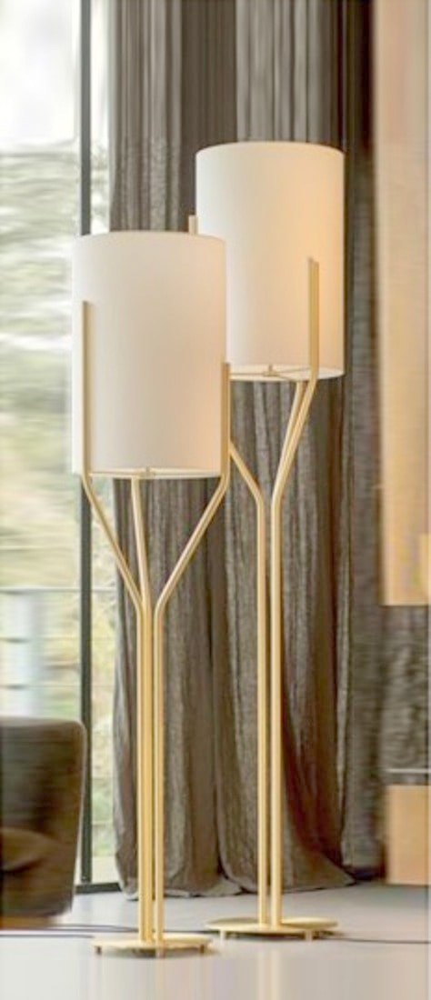 Lampada da terra moderna a cilindro – Illuminazione scultorea