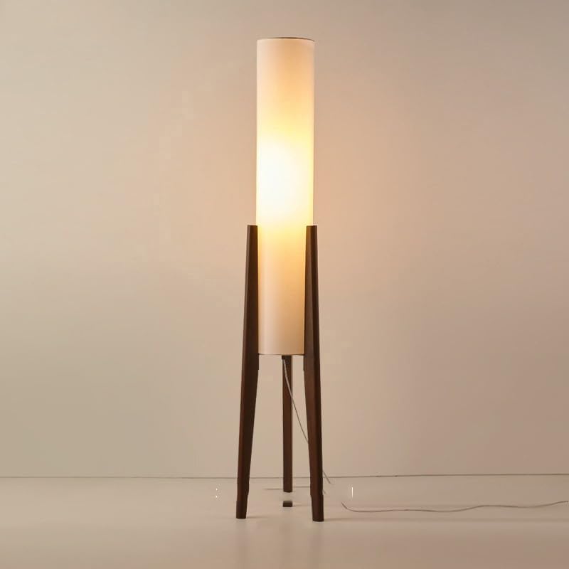 Lampada da terra moderna a treppiede cilindrica: eleganza minimalista