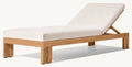 Modern Teak Sun Lounger - Detail View