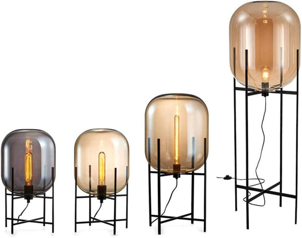 Lámpara de mesa moderna con cúpula de cristal – Iluminación escultural