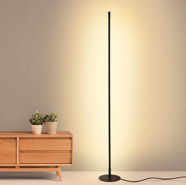 Lámpara de pie LED minimalista moderna con forma de barra – Iluminación elegante