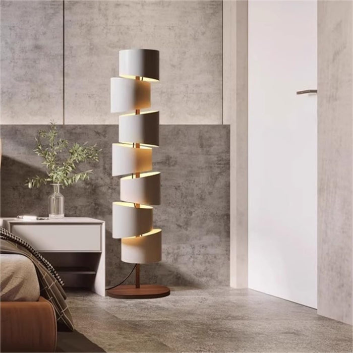 Spiral Modern Floor Lamp – Artistic Illumination