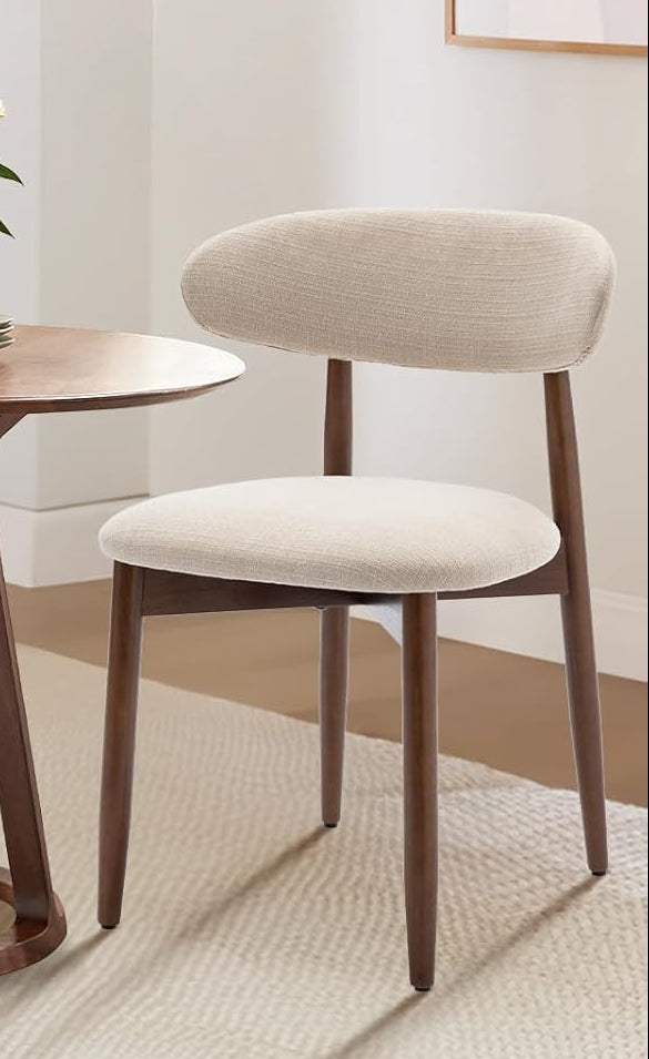 Silla de comedor moderna con respaldo curvo: comodidad contemporánea