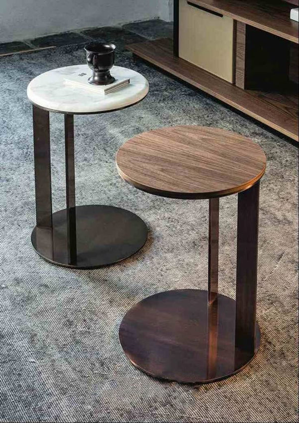 Abaco Minimalist Circular Side Table
