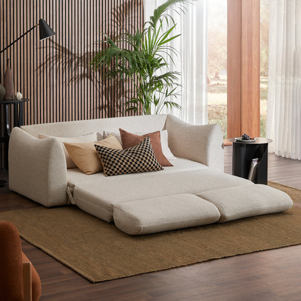 Aldo Minimalist Bouclé Sofa Bed