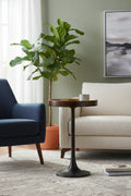 Linear Geometric End Table