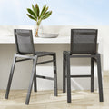 Barbara Outdoor Metal Outdoor Bar Stool