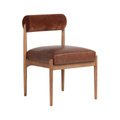 Silla de Comedor con Respaldo Acolchado Cilíndrico | Hogar Contemporáneo