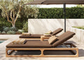 Modern Teak Sun Lounger - Main View
