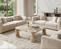 Calacatta Gold Marble Coffee Table - View 3