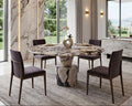 Calacatta Viola Big Round Marble Dining Table - View 3