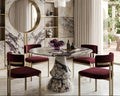 Calacatta Viola Round Marble Dining Table - View 2