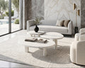 Cary Ice Jade Marble Coffee Table Set - View 2