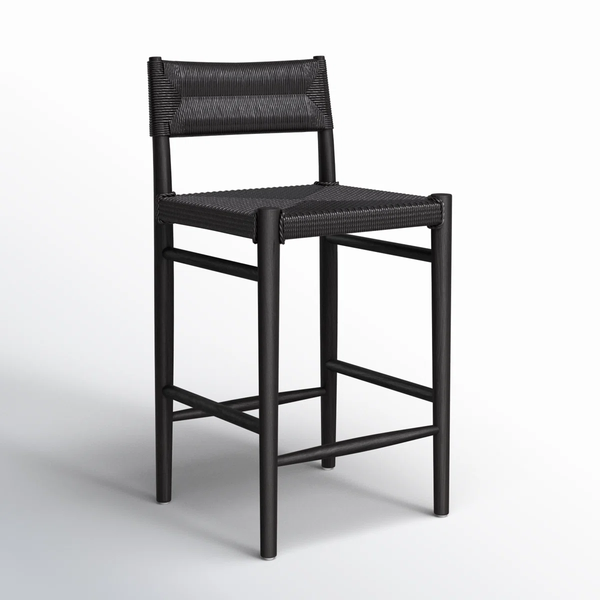 Classic Black Outdoor Bar Stools