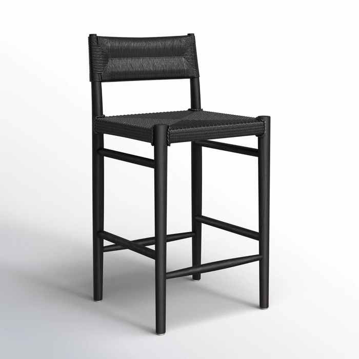 Classic Black Outdoor Bar Stools