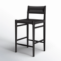 Classic Black Outdoor Bar Stools