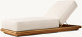 Modern Teak Sun Lounger - Close-up Detail