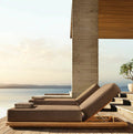 Modern Teak Sun Lounger - Main View