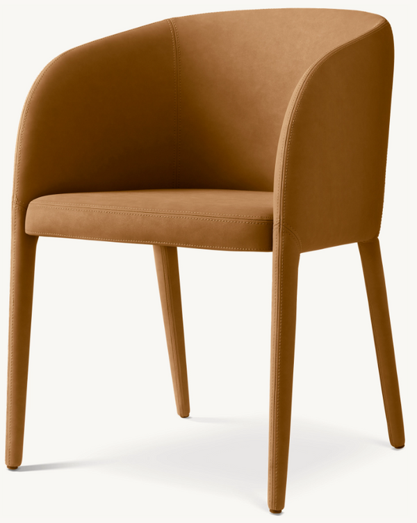 Cylindrical Cantilever Italian-Inspired Dining Chair | Contemporary Home Living