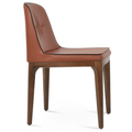 Dining chair with padded wooden base | Contemporary lifestyle