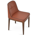 Dining chair with padded wooden base | Contemporary lifestyle
