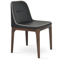 Dining chair with padded wooden base | Contemporary lifestyle