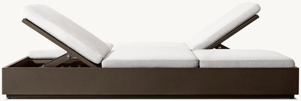 Double Chaise Sofa Pool Lounge