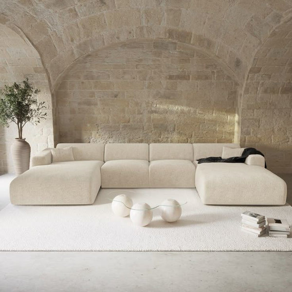 Elegant Minimalist Enveloping Sofa