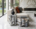 Elephant White Marble Side Table Set - View 3