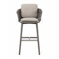 Elgin Modern Sculptural Outdoor Bar Stools