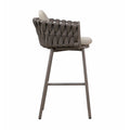 Elgin Modern Sculptural Outdoor Bar Stools