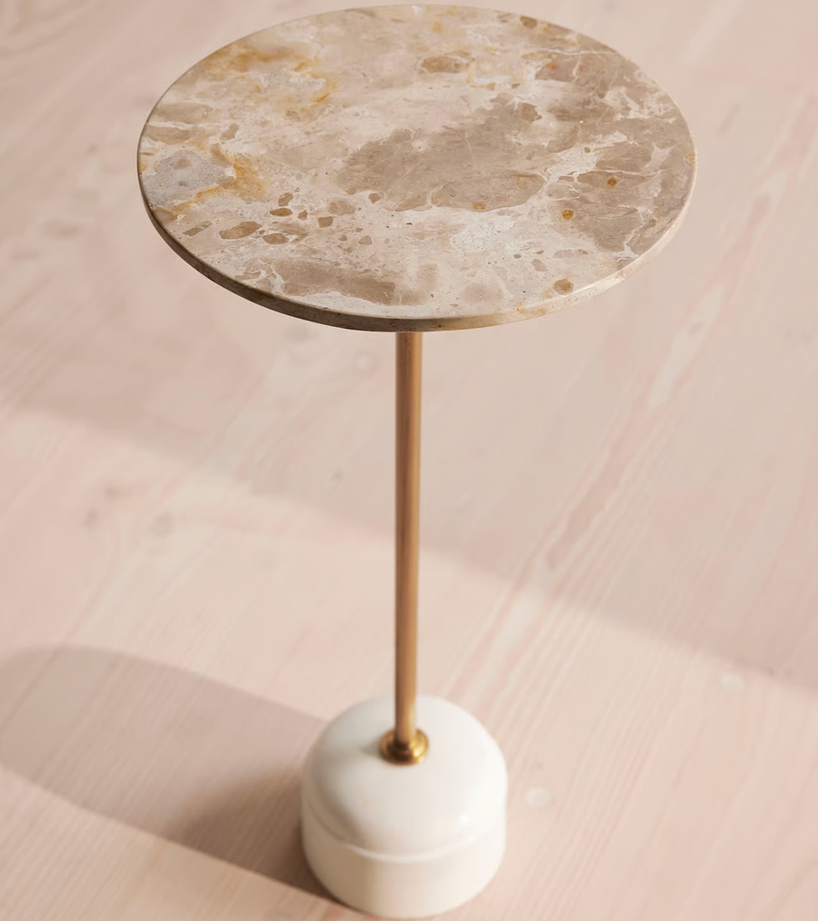 Fleet Tiered Marble Side Table