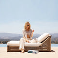 Formentera Slatted Sun Pool Lounger