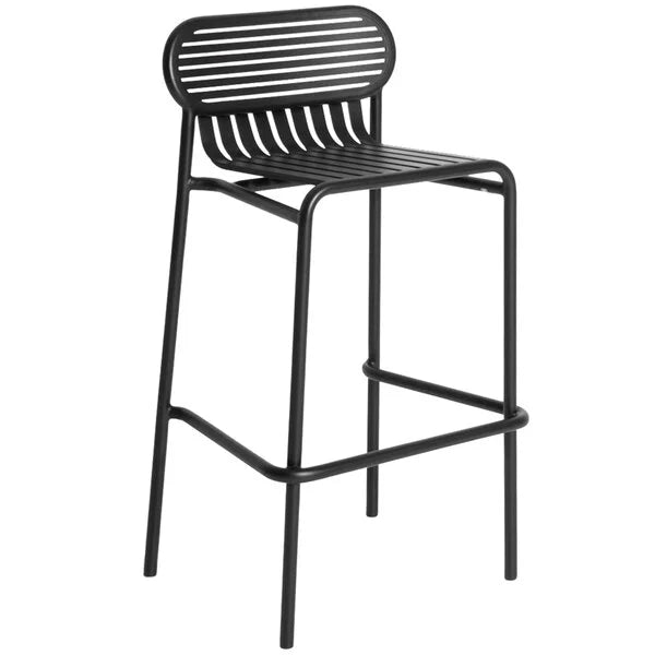 Geometric Contemporary Outdoor Bar Stool